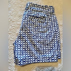 Vineyard Vines White/Blue Shorts Womens Size 4 Cotton Spandex